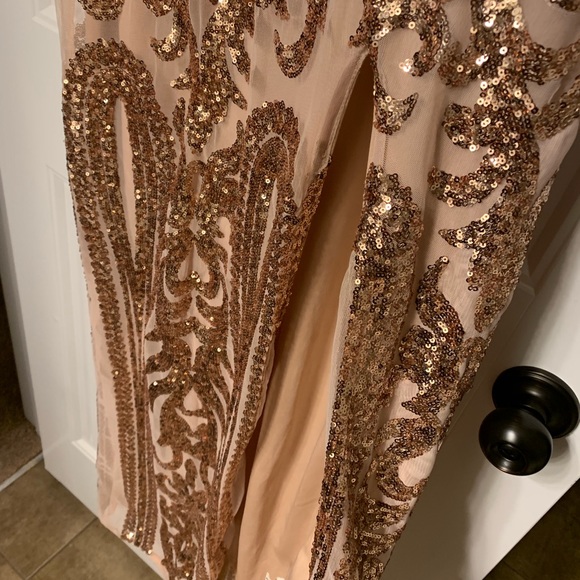 Rose Gold Formal Gown - Picture 5 of 7